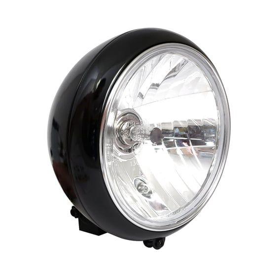 7" H4 headlamp for FL models. Clear lens. Black