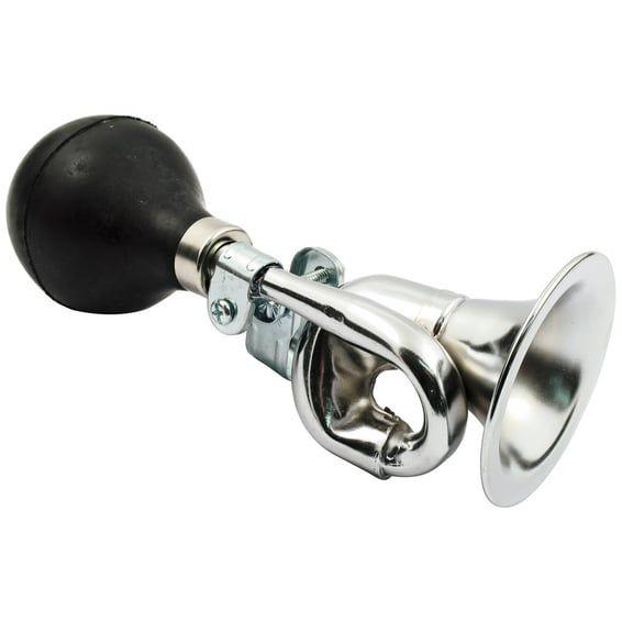 Classic squeeze horn. Chrome