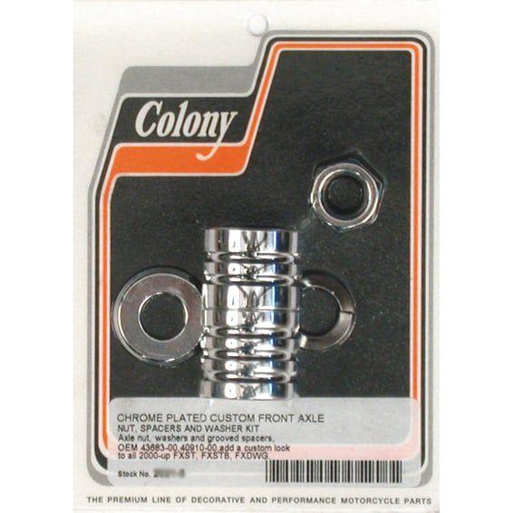 axle spacer kit front, grooved