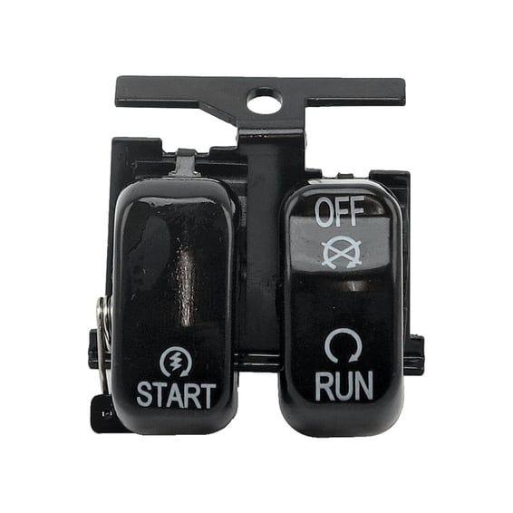 Run/off/start, handlebar switch set. Black