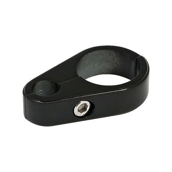 2-piece frame cable clamp. Clutch. Black