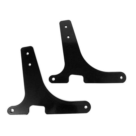 sissy bar side plates. Black