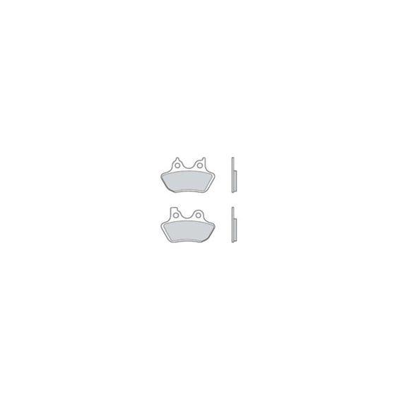 brake pad set. Organic. Front/rear