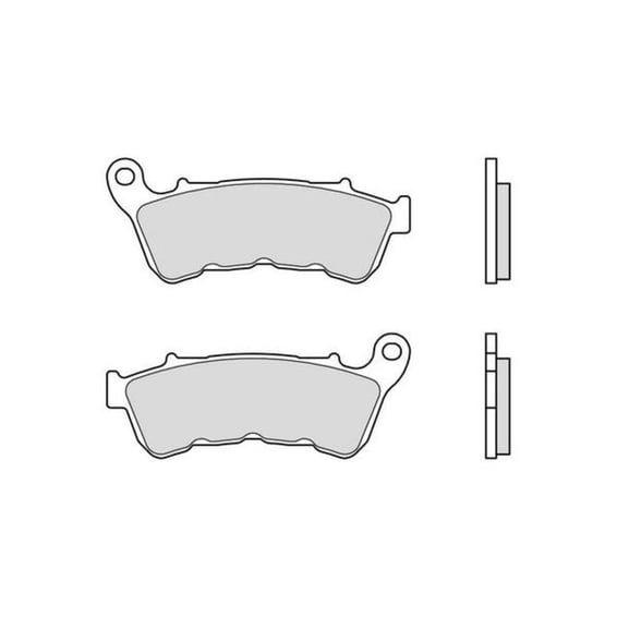 brake pad set. Organic. Front