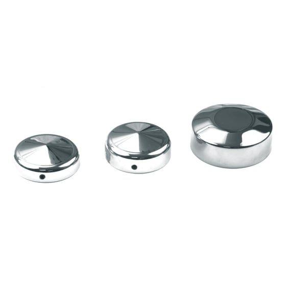Cover, fork stem nut FXR, FX, XL. Chrome