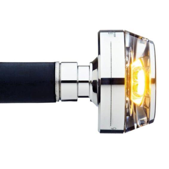 mo.blaze disc LED turn signal. Polished, right