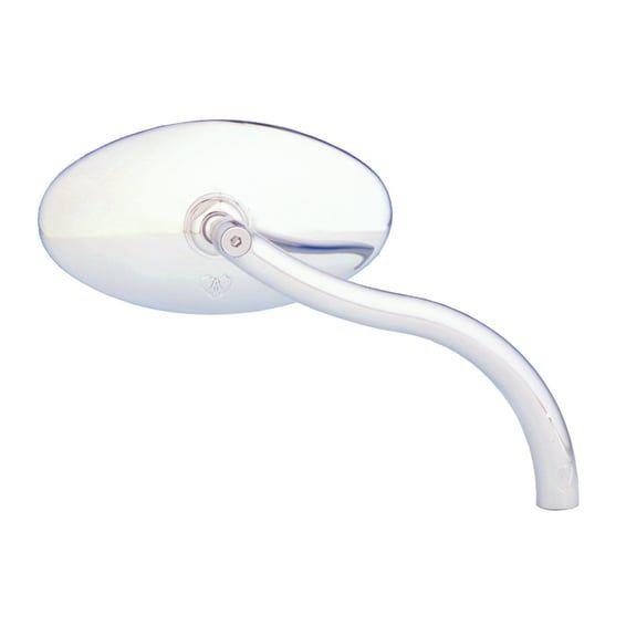 Die-cast chrome cateye mirror