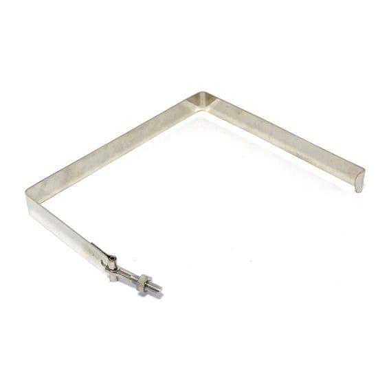 Battery hold down strap. Polished stainless