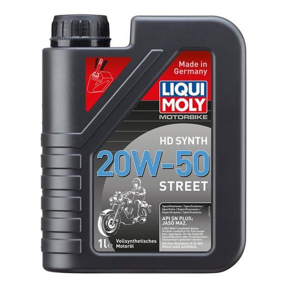 HD synthetic 20W-50 Street motor oil. 1 liter