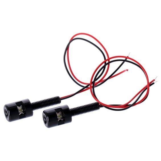 License plate light, LED. Gloss black