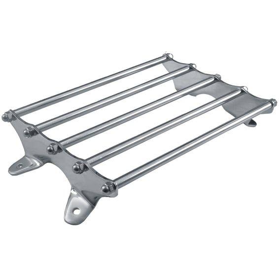 Early style luggage rack. Chrome