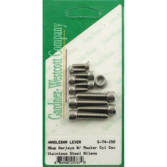 Handlebar control screw kit, ss allen