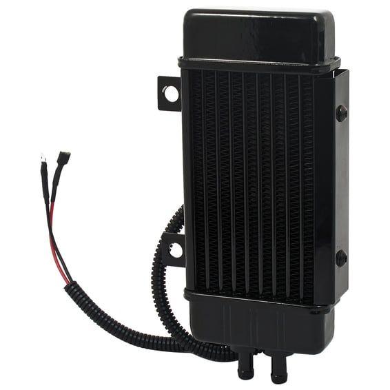 oil cooler kit. Vertical mount, 10 row, Fan