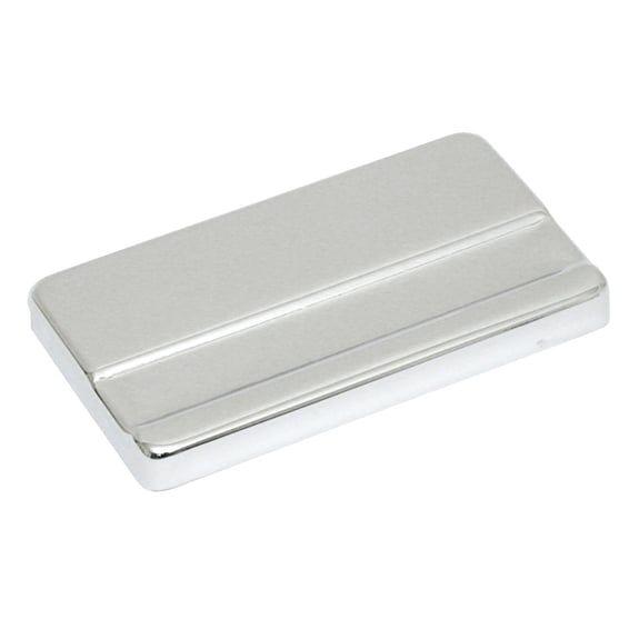 Battery top cover. Chrome