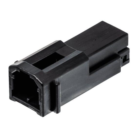 NAMZ, AMP Multilock connector. Black, receptacle, 2-pins