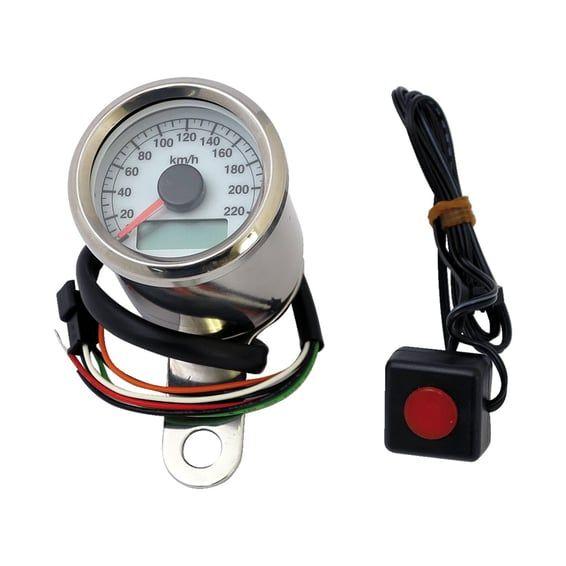Stoker, electronic speedometer. 48mm. White face
