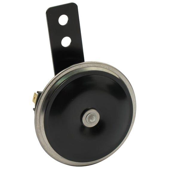Custom disc horn. round 72mm. low tone. Chrome / black