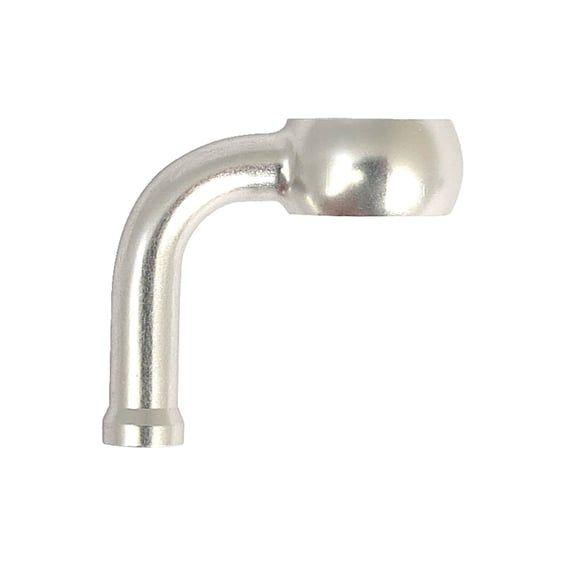 Varioflex Banjo fitting silver 3/8"-10mm, 90 degree down