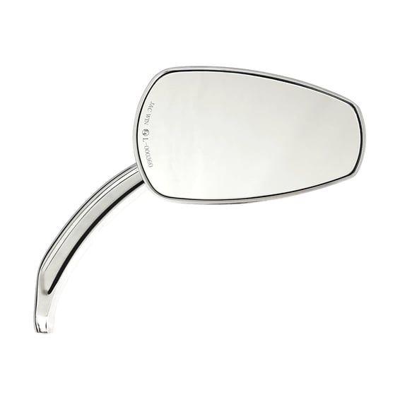 Slipstream mirror set. curved stem, chrome