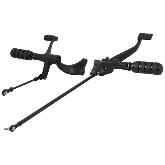 Evo XL forward control kit. ISO pegs. Black