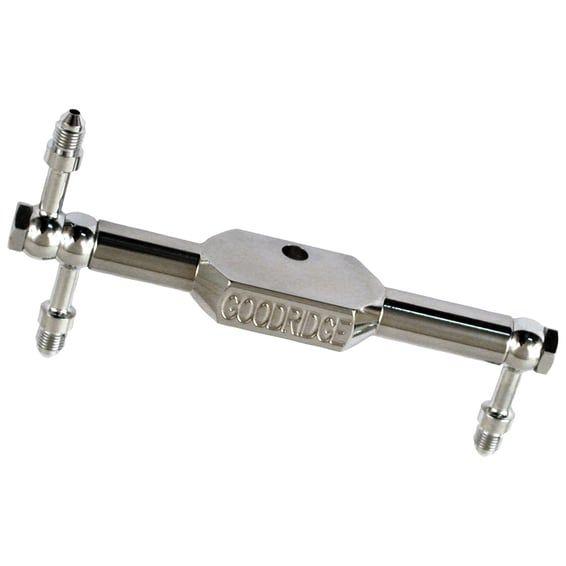 brake tee bar. High polished stainless steel