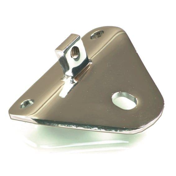 Engine mount bracket, front. Chrome