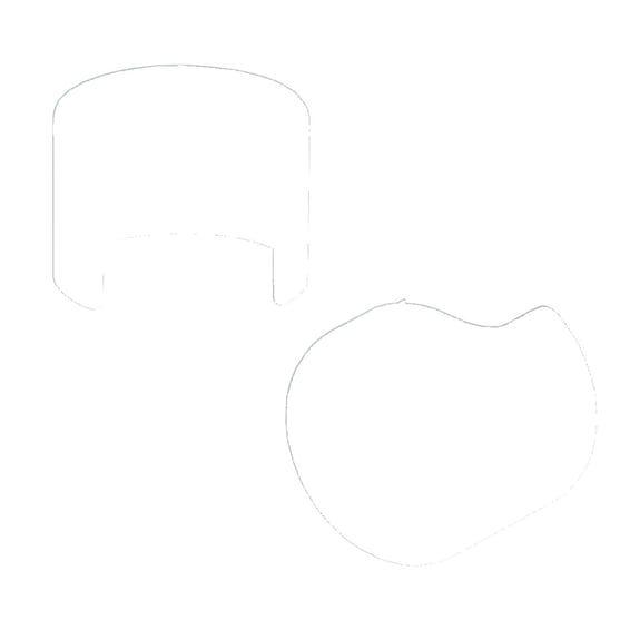 Shock stud cover set. Chrome