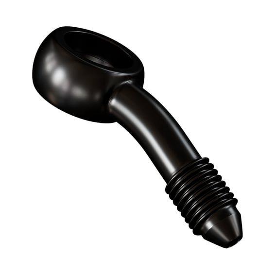 Slimline banjo fitting 7/16", 20 degrees. Black