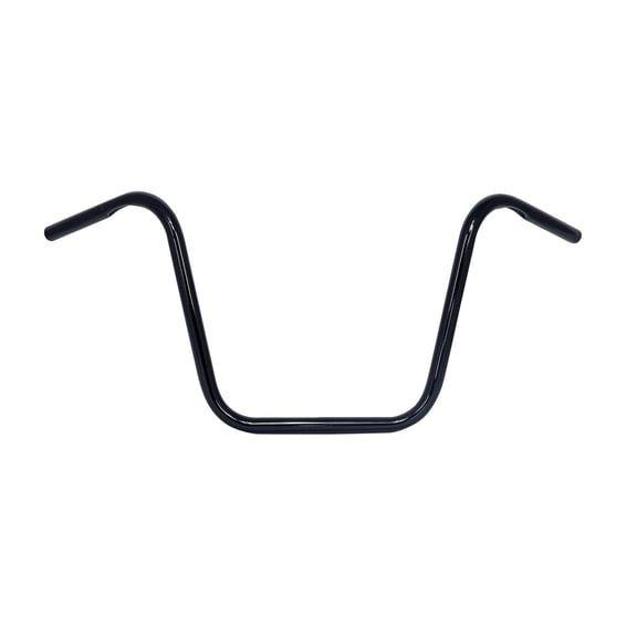 Apehanger handlebar, 14" rise, 1" black