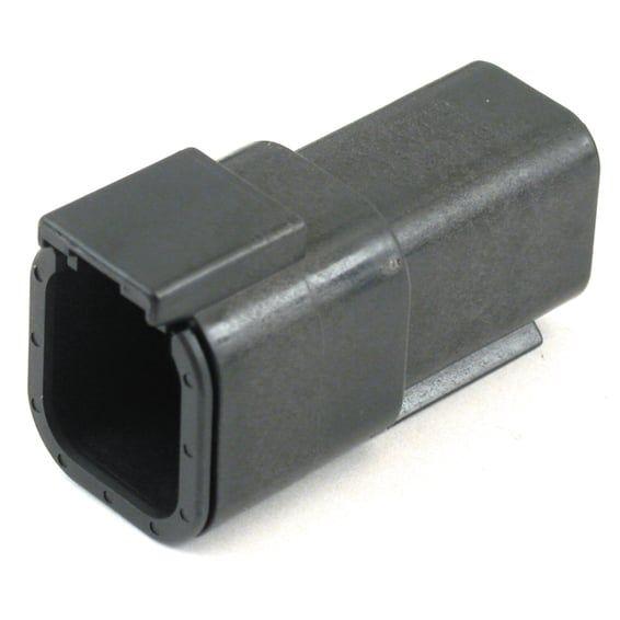 NAMZ, Deutsch DTM connector. Black, receptacle, 6-pins