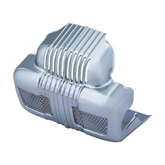 Water pump/voltage regulator cover chrome