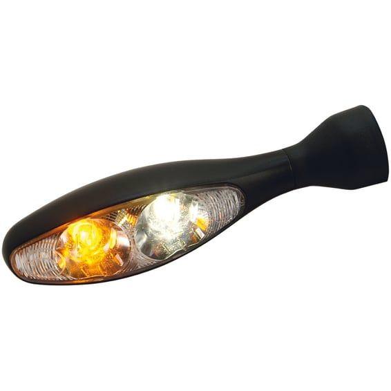 . Micro 1000 Position Light turn signal. Black