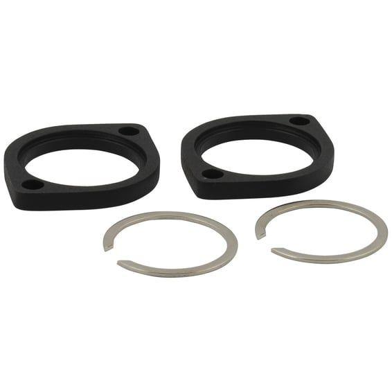 Exhaust flange and retainer kit. Black