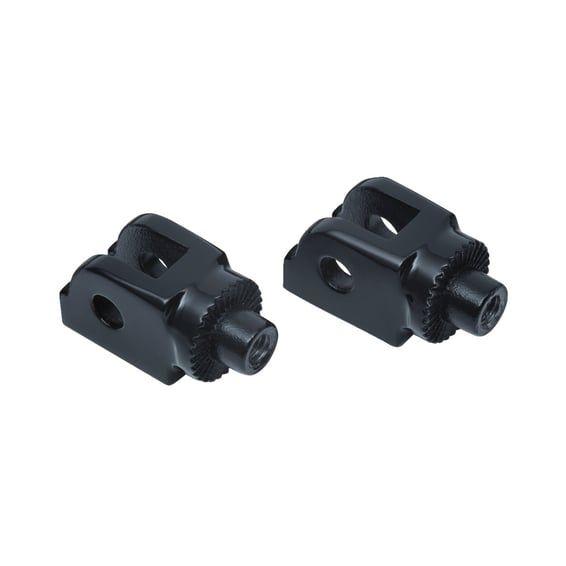 Splined female mount peg adapters