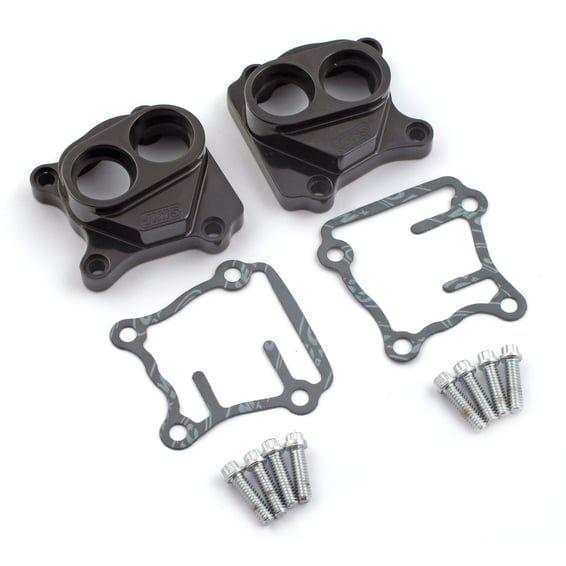 JIMS, Twin Cam billet tappet cover set. Black