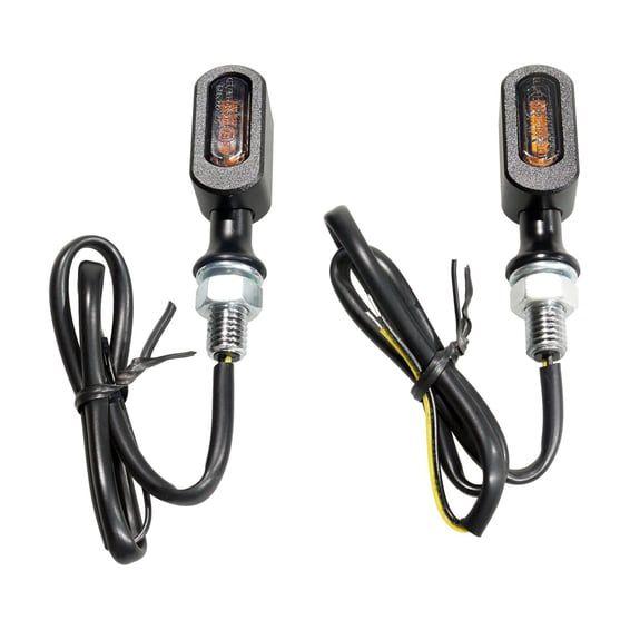 Fastline, LED turn signal set. Black, smoke lens
