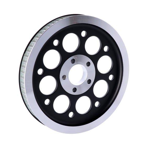 Reproduction OEM style wheel pulley 70t, 1-1/8" belt. Black