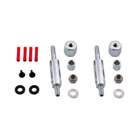 Sissy bar turn signal relocation kit for Softail. Chrome