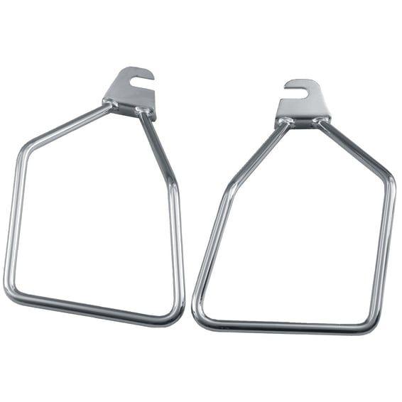 Easy-on/off, saddlebag supports