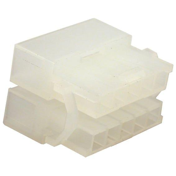 NAMZ, AMP/TE connector. White, plug, 10-pins