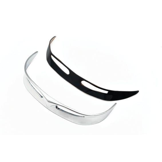 Fatboy front fender tip. trailing edge, chrome