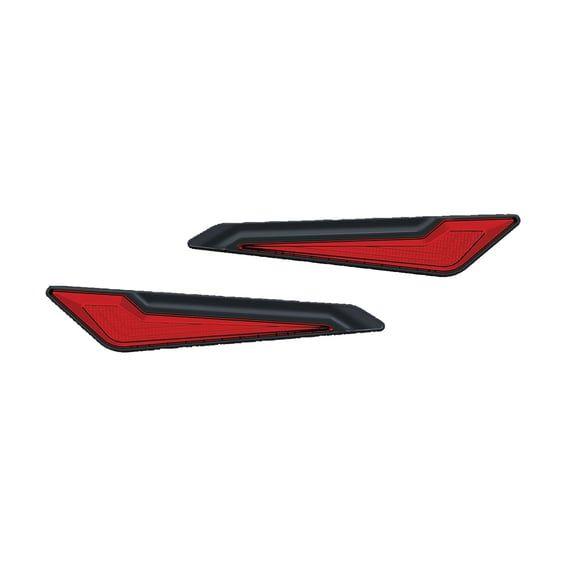 Omni LED side saddlebag inserts, satin black