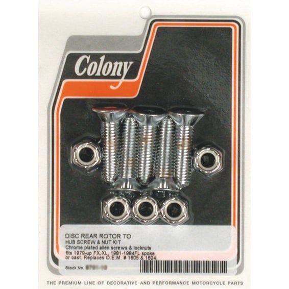 disc brake rotor to hub screw kit. Rear