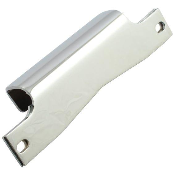 Oil tank support bracket. Chrome