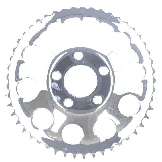 Rear sprocket, chrome. 49t