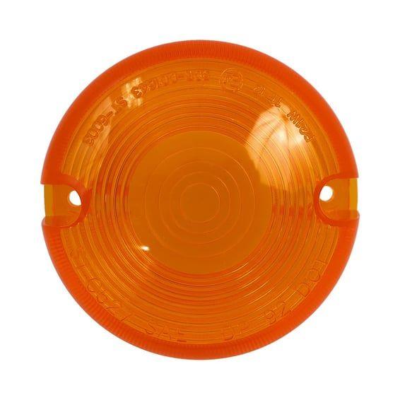 Turn signal domed lens. Amber