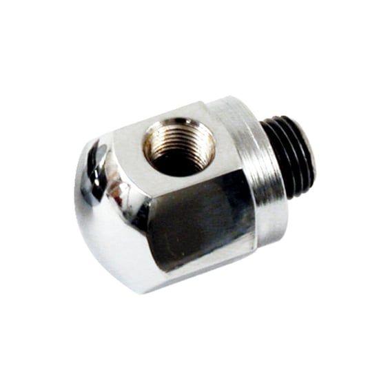 Rocker box oil gauge fitting. Chrome