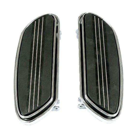 Runway rider floorboards, std. length. Chrome