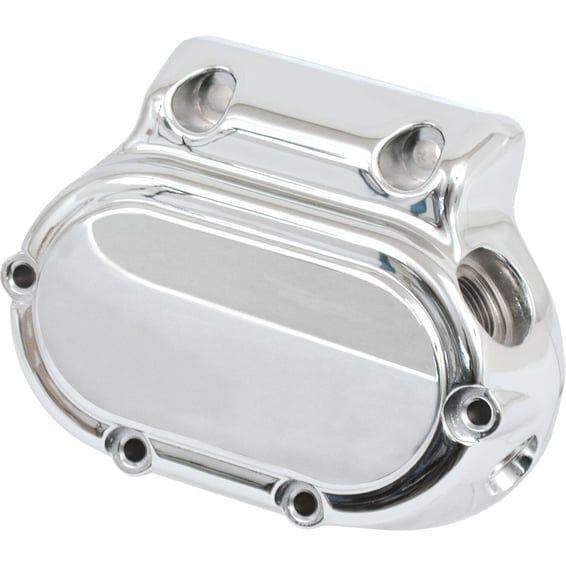 Transmission end cover smooth, cable clutch. Chrome