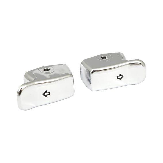 Turn signal switch extender cap set. Chrome